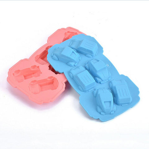 Cartoon Car Silicone Mold fondant Cake Decoration Baking Mold Candy Cookies Chocolate Soap Baking Mold Tool